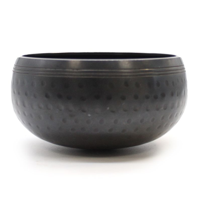 Artefacts tibétains Petit Bol Noir martelé - 14cm