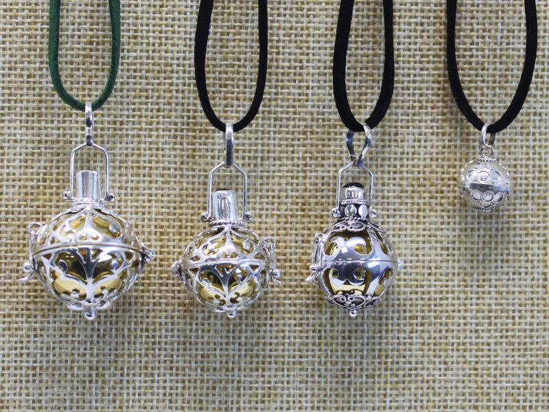 Clochettes d'ange en argent - Guérisson - 23mm