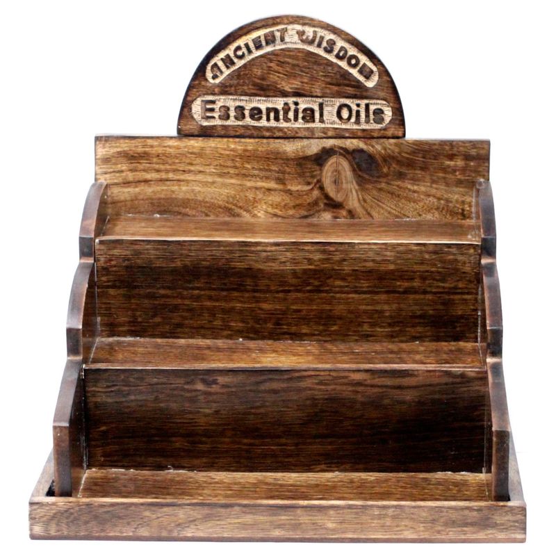 Présentoir bois de manguier Huiles 10ml