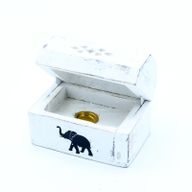 Porte-Encens Délavé Blanc - Cône Boîte à Fumée 8 cm