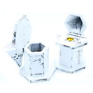 Porte-Encens Délavé Blanc - Pyramide Mini Maison