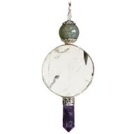 Pendule en Gemmes sphère-Cercle-pointe
