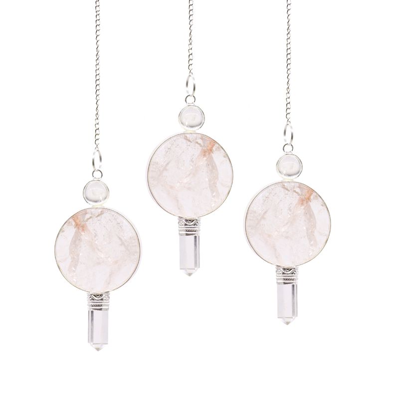 Pendule en Gemmes sphère-Cercle-pointe