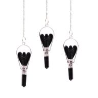 Pendule en Gemmes ange - Agate noire