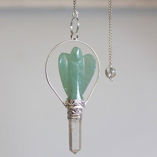 Pendule en Gemmes ange - Aventurine verte