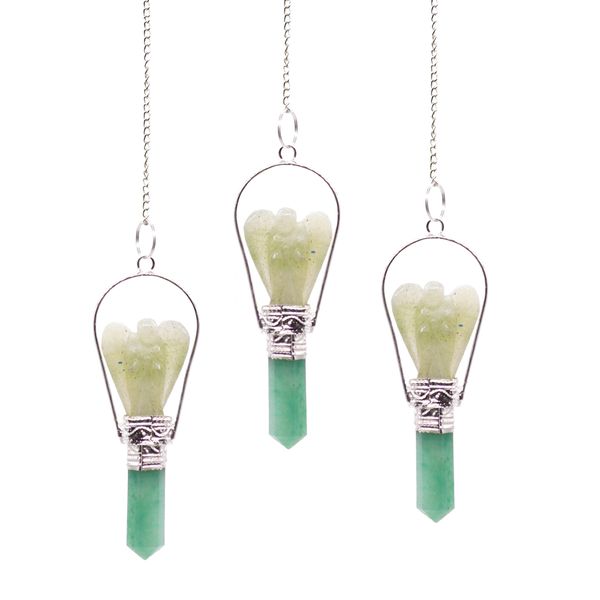 Pendule en Gemmes ange - Aventurine verte