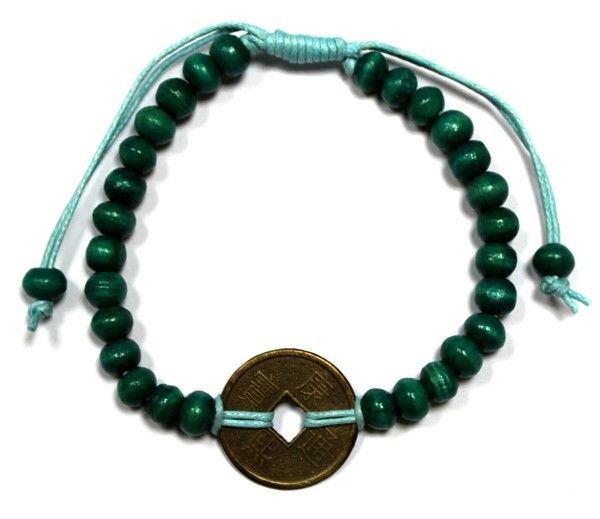Bracelets Feng shui de Bali - Vert