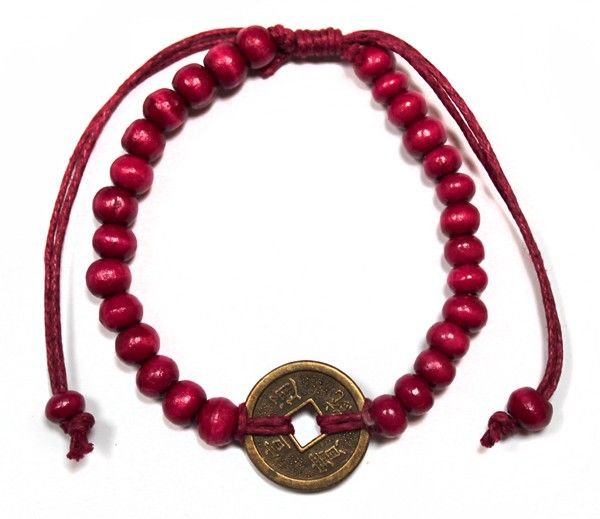 Bracelets Feng shui de Bali - Rouge