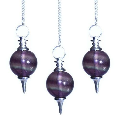 Pendules Sphères - Fluorite violette