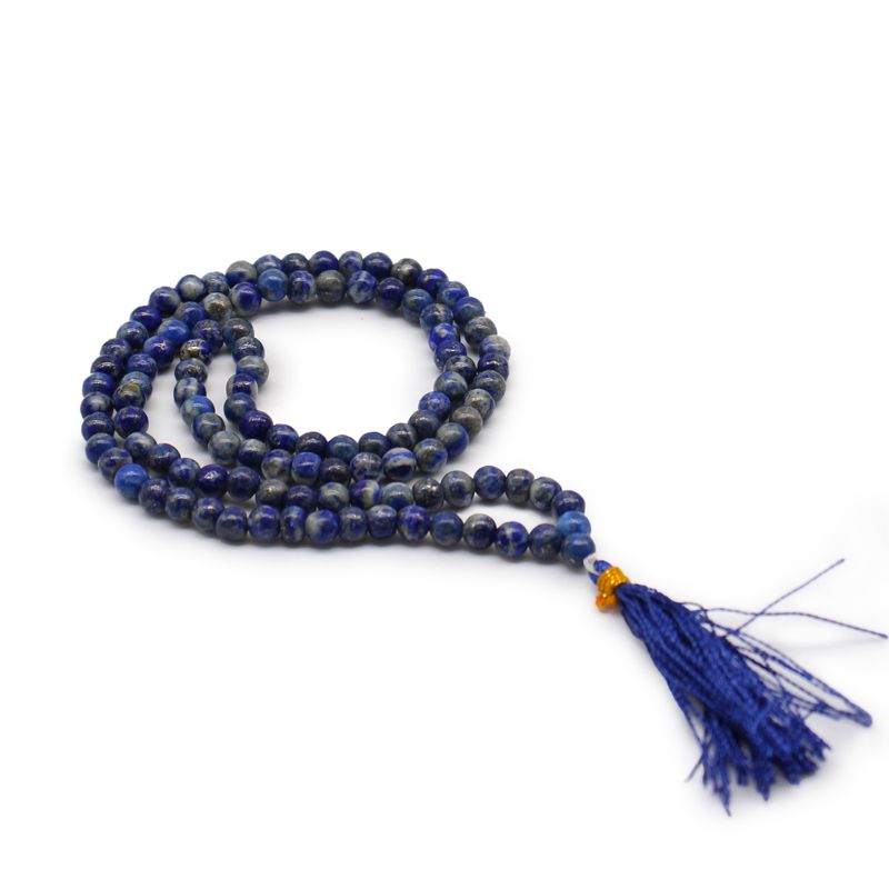 Mala tibétain Mala avec 108 perles - Lapis