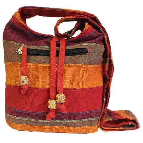 Sacs Ethniques avec sangle Couleur orange/rouge Coucher de soleil