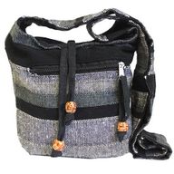 Sacs Ethniques avec sangle Couleur grise/noire Montagne de Granite