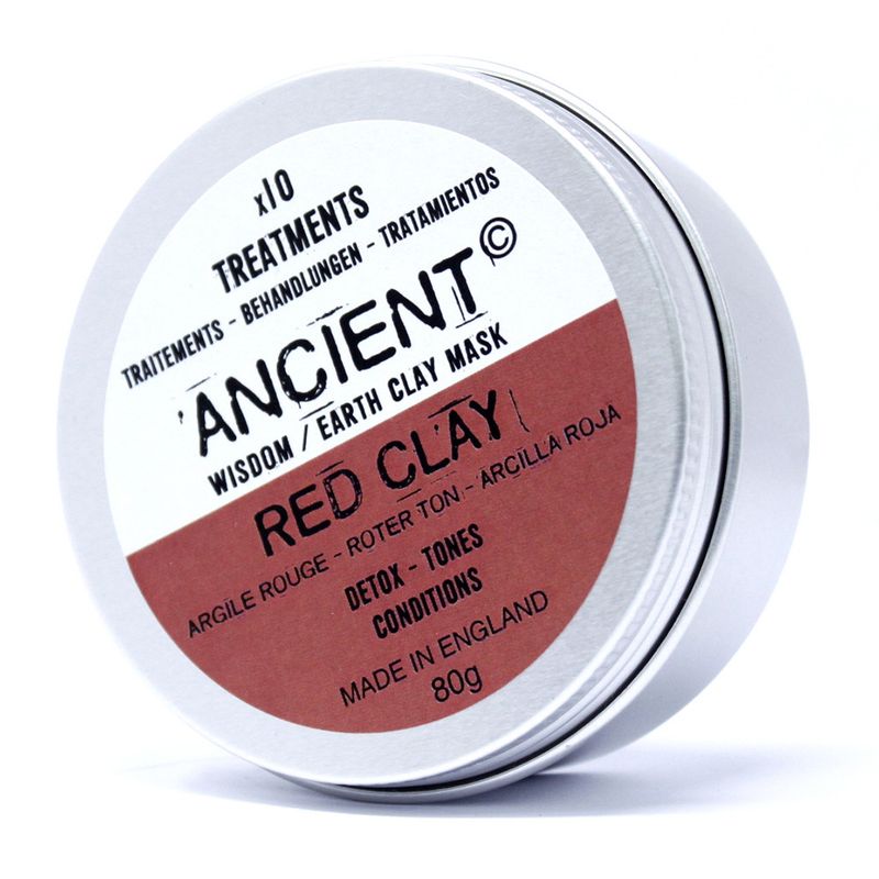 Masques pour visage en argile rouge 80g