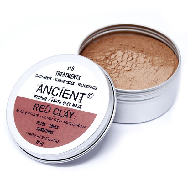 Masques pour visage en argile rouge 80g
