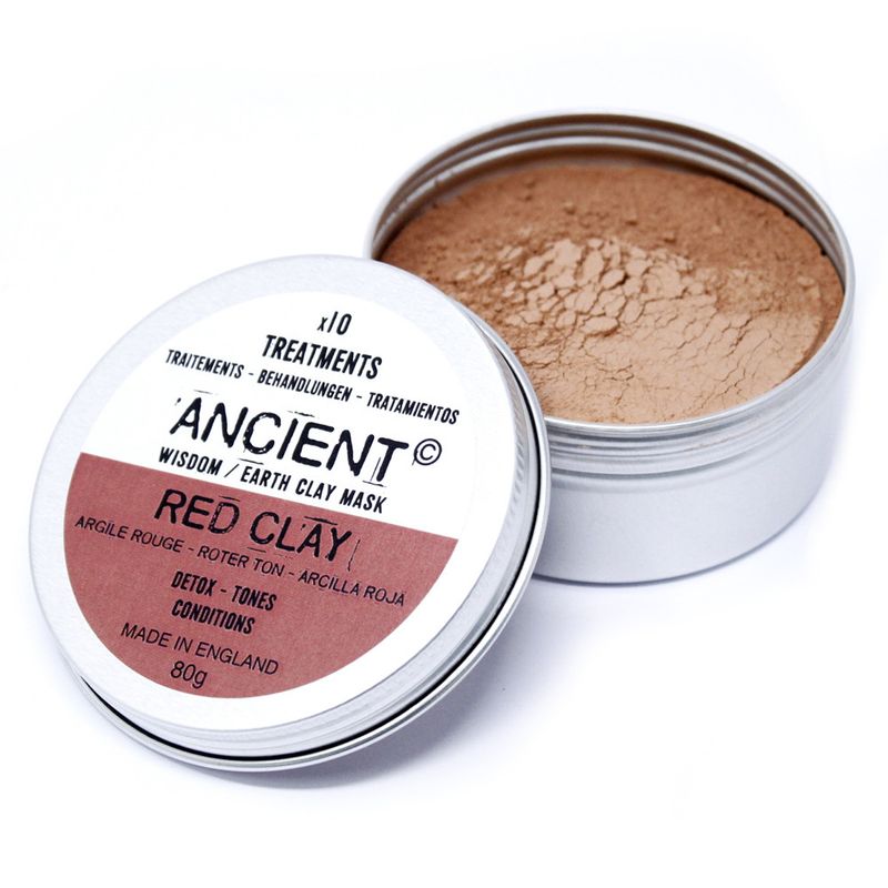 Masques pour visage en argile rouge 80g