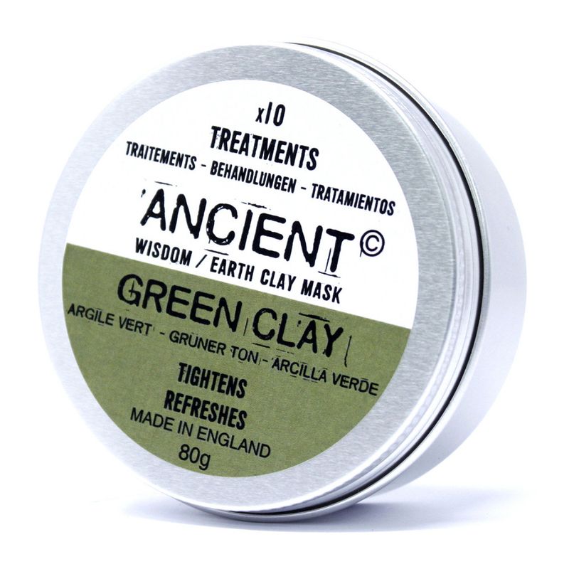 Masques pour visage en argile vert 80g