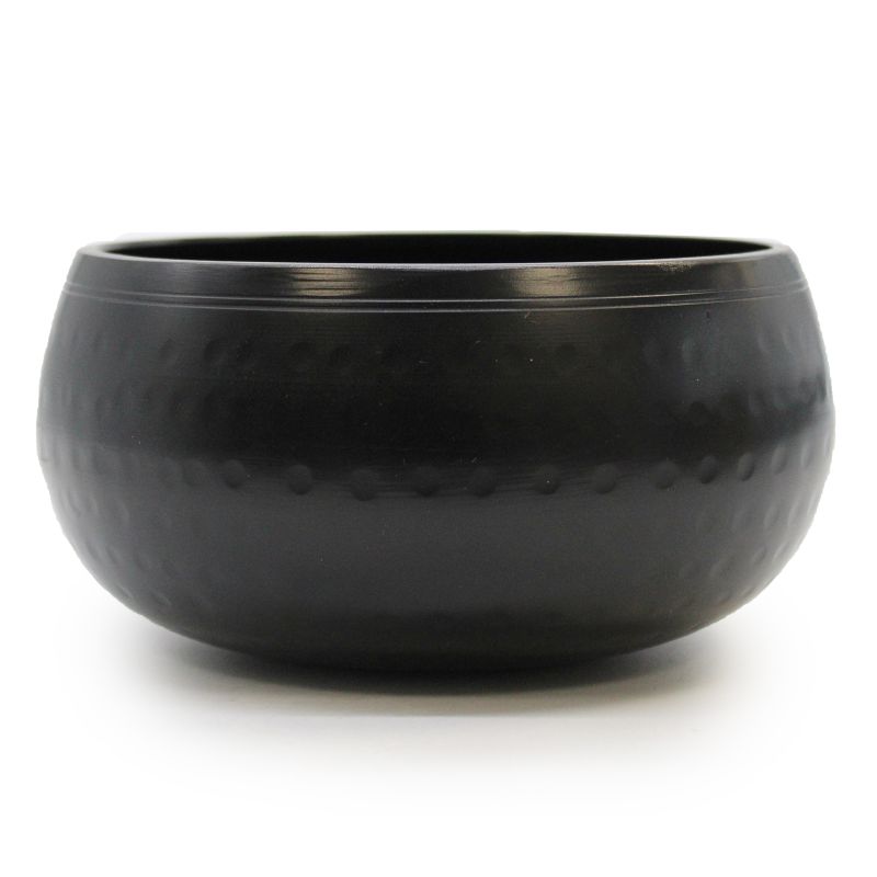Artefacts tibétains Moyen Bol Noir martelé - 15cm