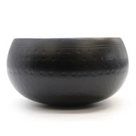 Artefacts tibétains Large Bol Noir martelé - 18cm