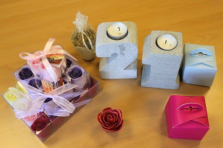 Bougeoirs anniversaire en Granite No. 2