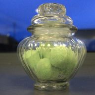 Bonbonnière en verre - Modèle forme de citrouille