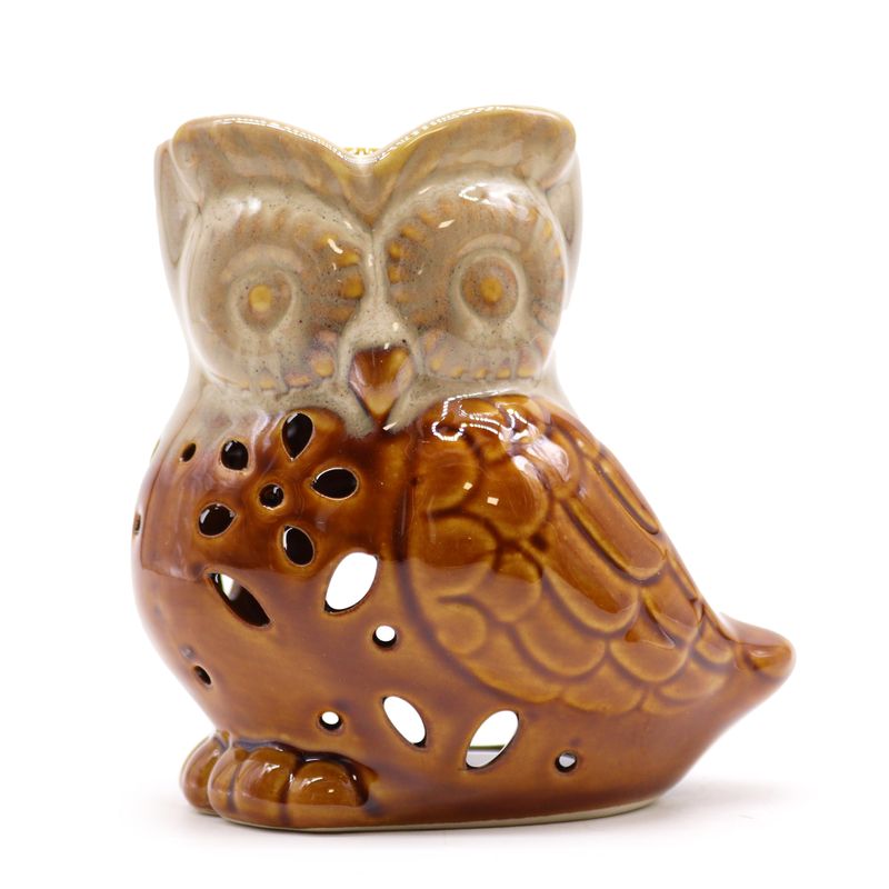 Brûleur à l'Huile Rustique Classique - Hibou de Côté (assortis)