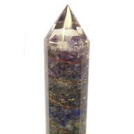 Baguette d'Alimentation en Orgonite 15cm Cuivre & Gemmes