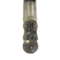 Baguette à Eau Orgonite 14cm Sculptée de Cuivre & Gemmes