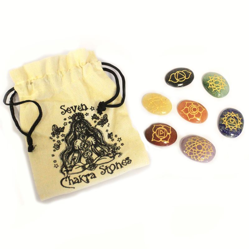 Set ésoterique de Pierres Chakra - Grandes