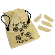 Set ésoterique de Pierres Fengshui Quatra - Quartz Naturel