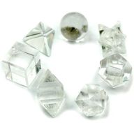 Set ésoterique de 7 Pierres Géométriques en Cristal