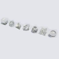 Set ésoterique de 7 Pierres Géométriques en Cristal