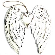Ailes d’ange artisanales - Coeur - 24cm