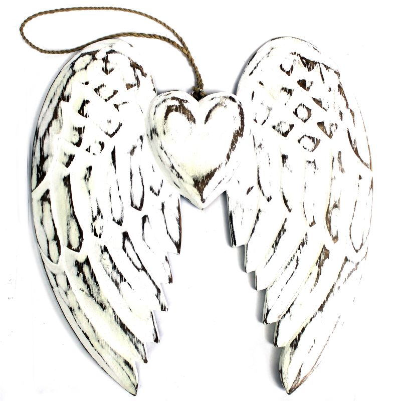 Ailes d’ange artisanales - Coeur - 24cm