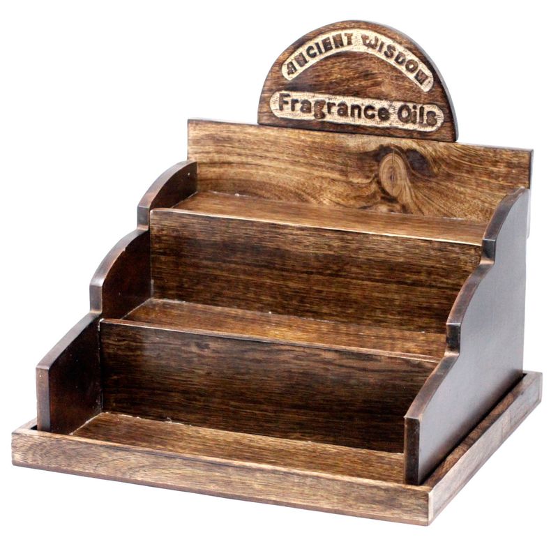 Présentoir bois de manguier Huiles 10ml