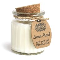 Bougies en pot à la cire de soja - Linge Frais