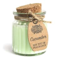 Bougies en pot à la cire de soja - Concombre