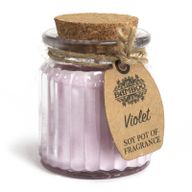 Bougies en pot à la cire de soja - Violette
