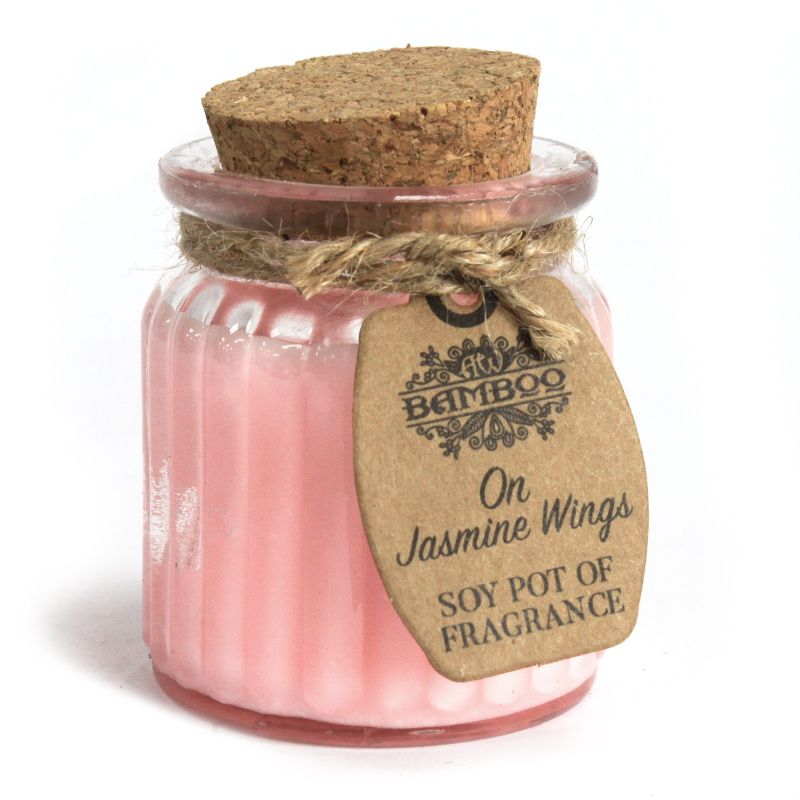 Bougies en pot à la cire de soja - Sur des Ailes de Jasmin