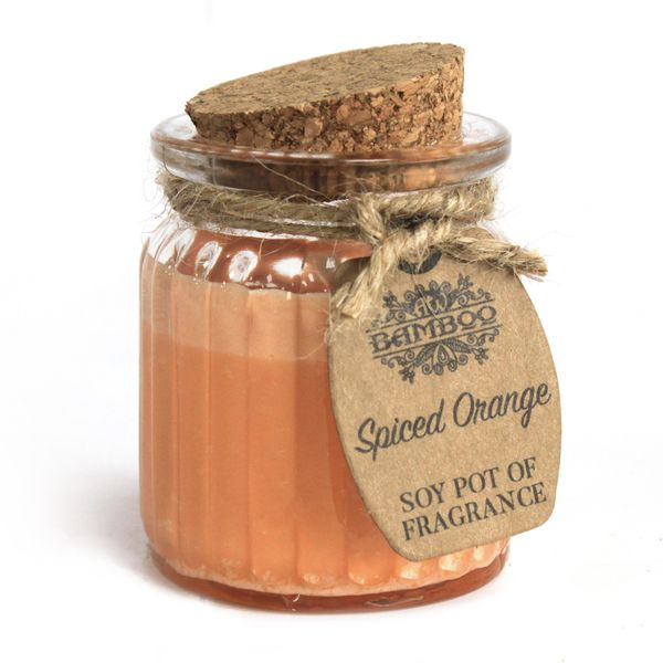 Bougies en pot à la cire de soja - Orange Epicée