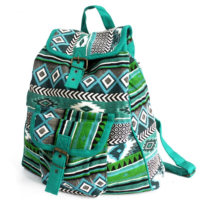 Sac à Dos Jacquard - Sarcelle