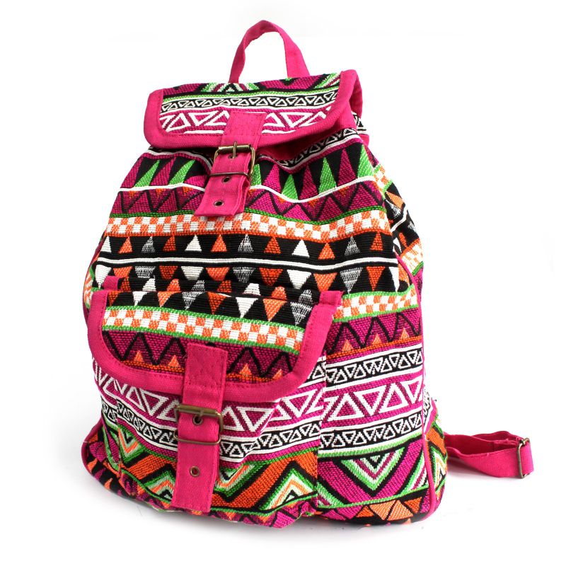 Sac à Dos Jacquard - Rose