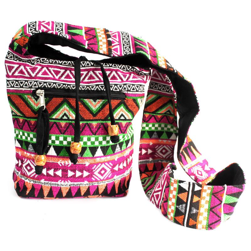 Sac Moyen Jacquard - Rose