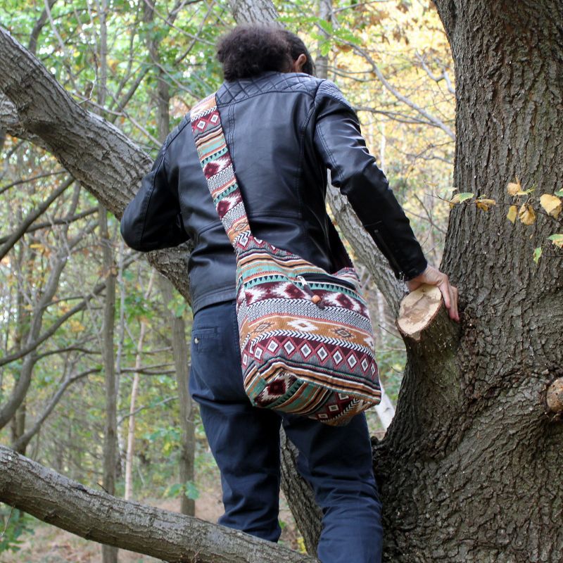 Grand Sac Jacquard - Chocolat