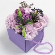 Bouquet de Fleurs de Bain - Roses et oeillets Lavande