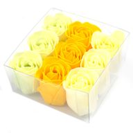 Boîtes de 9 Roses de Savon - Rose du Printemps