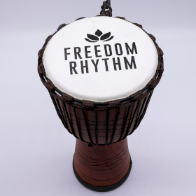 Grand Tambour Djembe Pro - Freedom Rhythm (aigu) - 50 cm (22 cm diamètre)