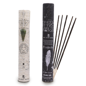 4x Encens Ancient Witch – Tube de Sortilèges – Prospérité – Pendule en Aventurine