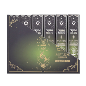 12x Encens & Cristaux Aventurine - Coffret Chocolat