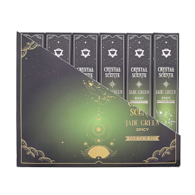 12x Encens & Cristaux Jade - Coffret Épicé