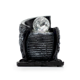 Fontaine d’eau – 15 × 13 × 20 cm – Pot à eau et boule de cristal
